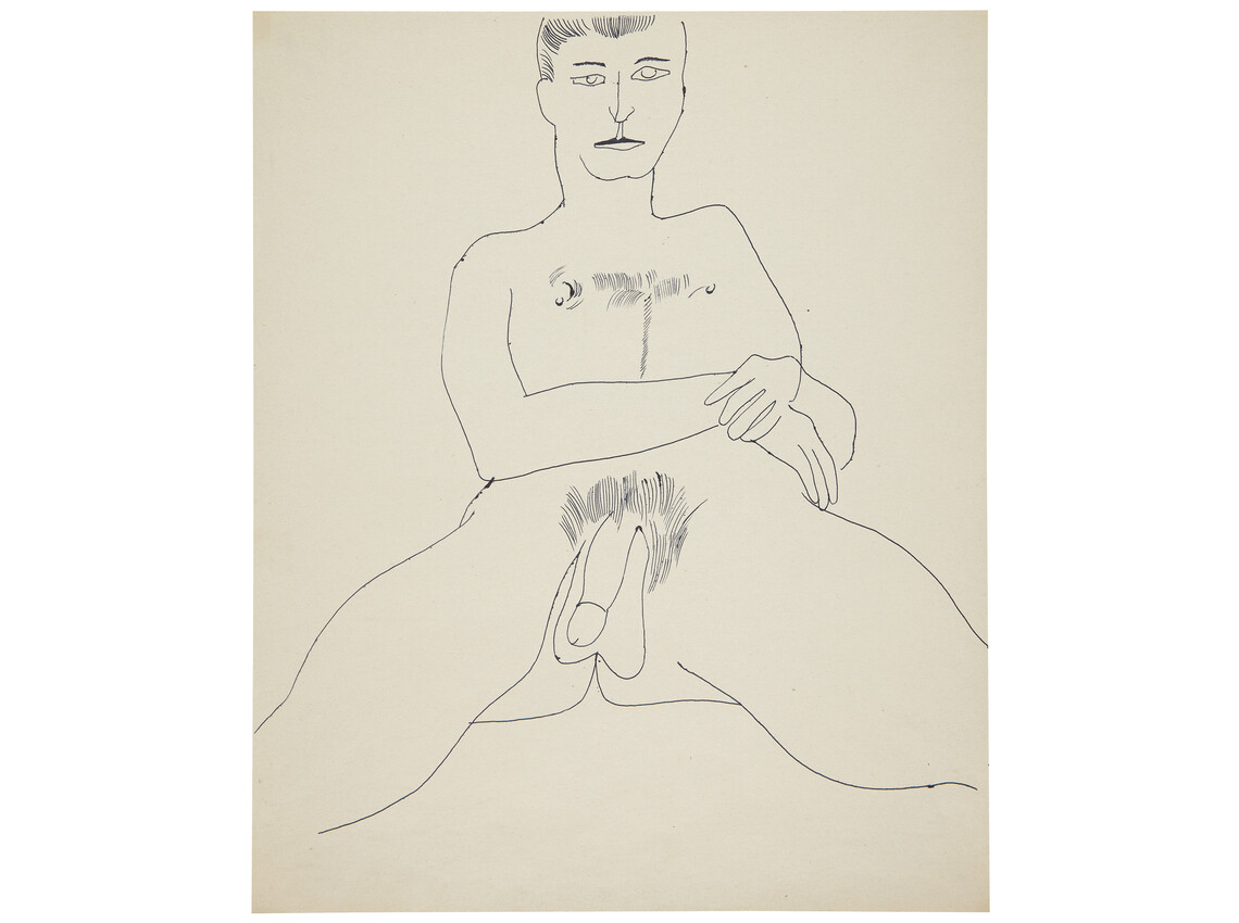 Seated Male Nude