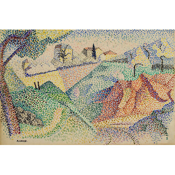 Paysage pointilliste