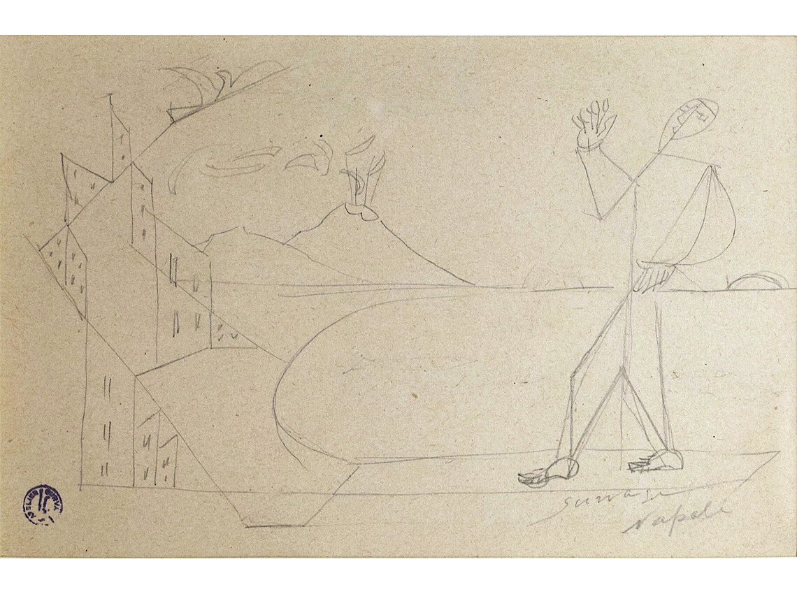 Napoli, l'éruption du Vésuve