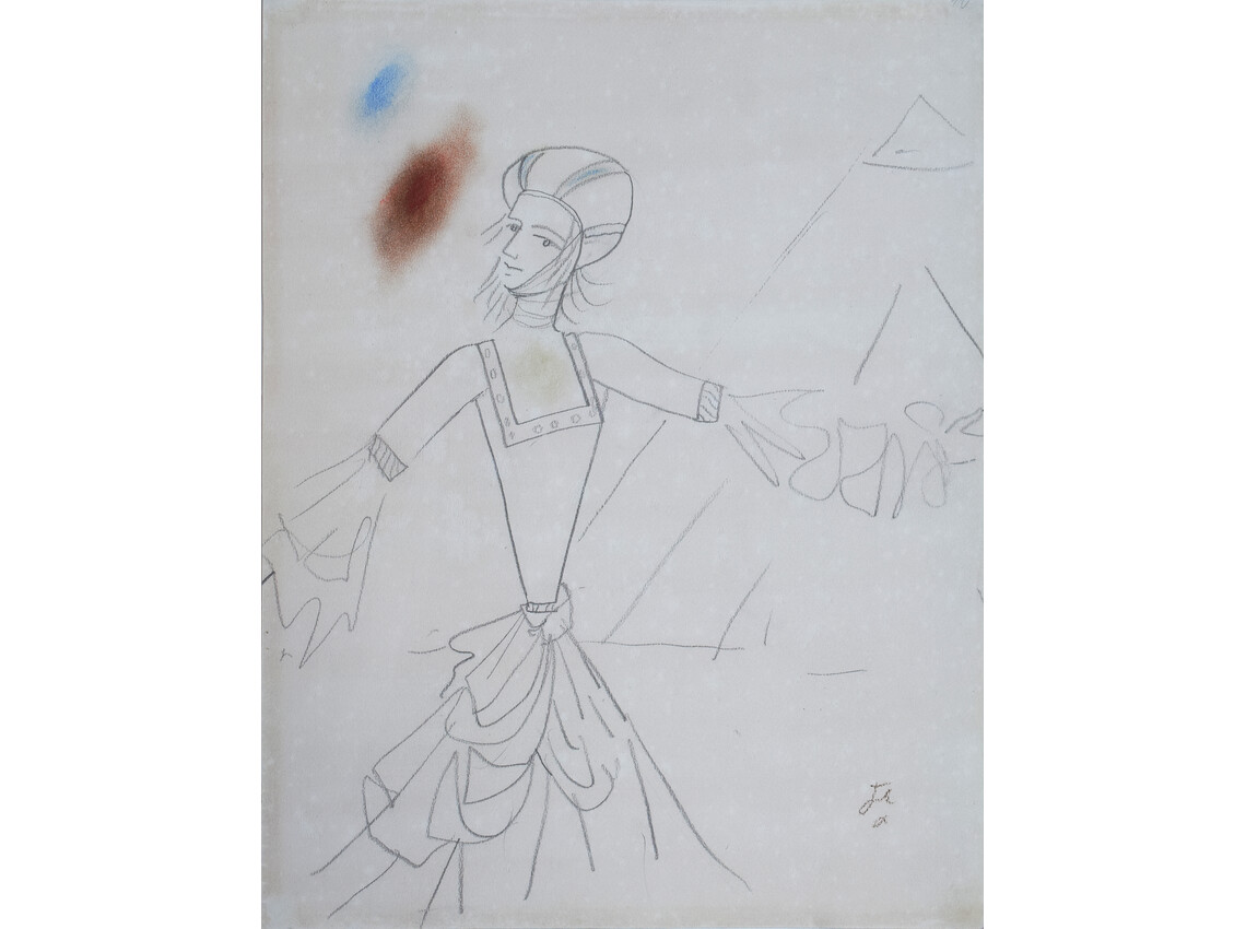 La Dame, Etude pour le Ballet La Dame à la Licorne