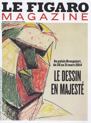  	Tête de Femme 1936, drawing by Julio Gonzalez shown by Galerie des Modernes at the Salon du Dessin 2014 reproduced on the cover