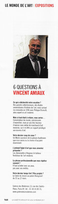 6 QUESTIONS TO VINCENT AMIAUX